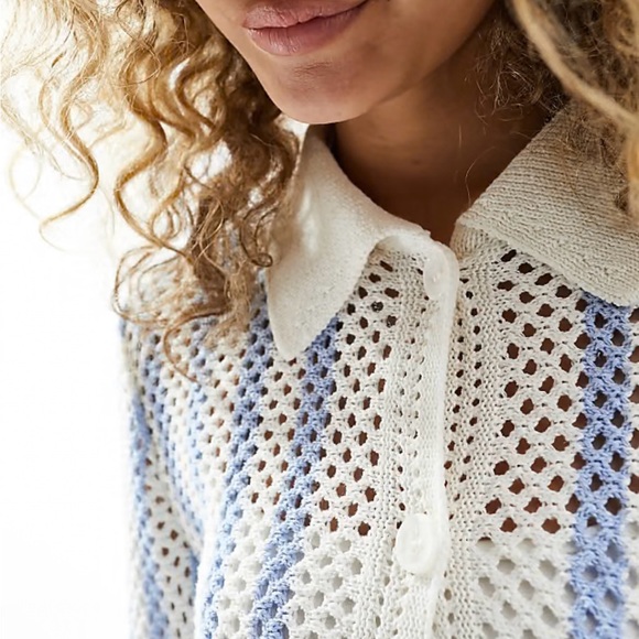 ASOS Blue and White Women's Cardigan - Picture 3 of 8